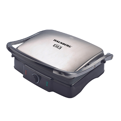 Elektrischer Sandwichmaker und Grill aus Edelstahl