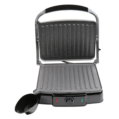 Elektrischer Sandwichmaker und Grill aus Edelstahl