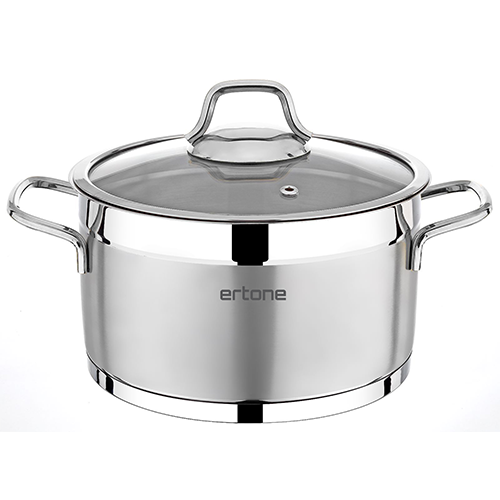 Roestvrijstalen diepe cilinderpan 28 cm