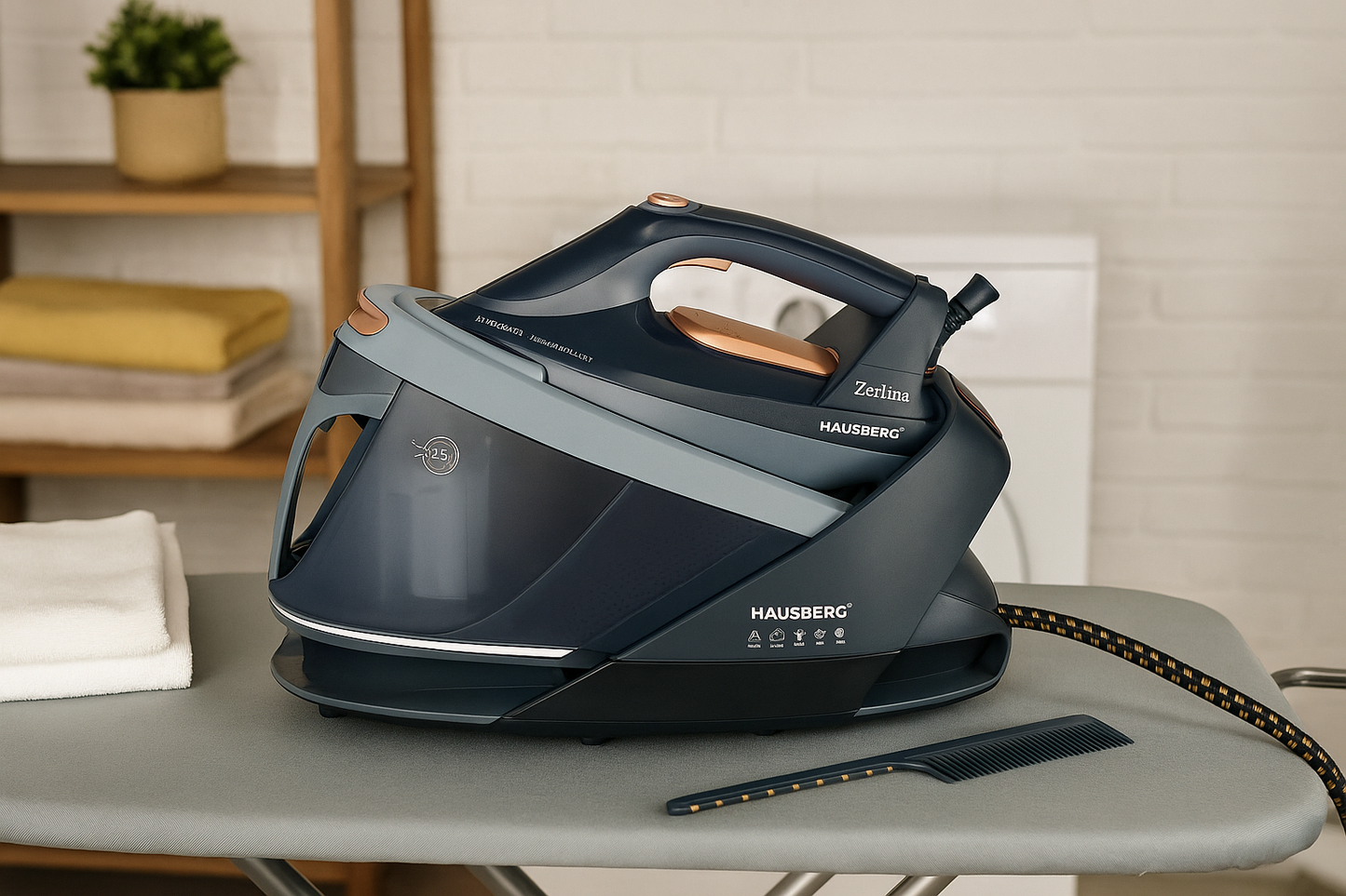 Elektrisch strijkijzer met stoomketel